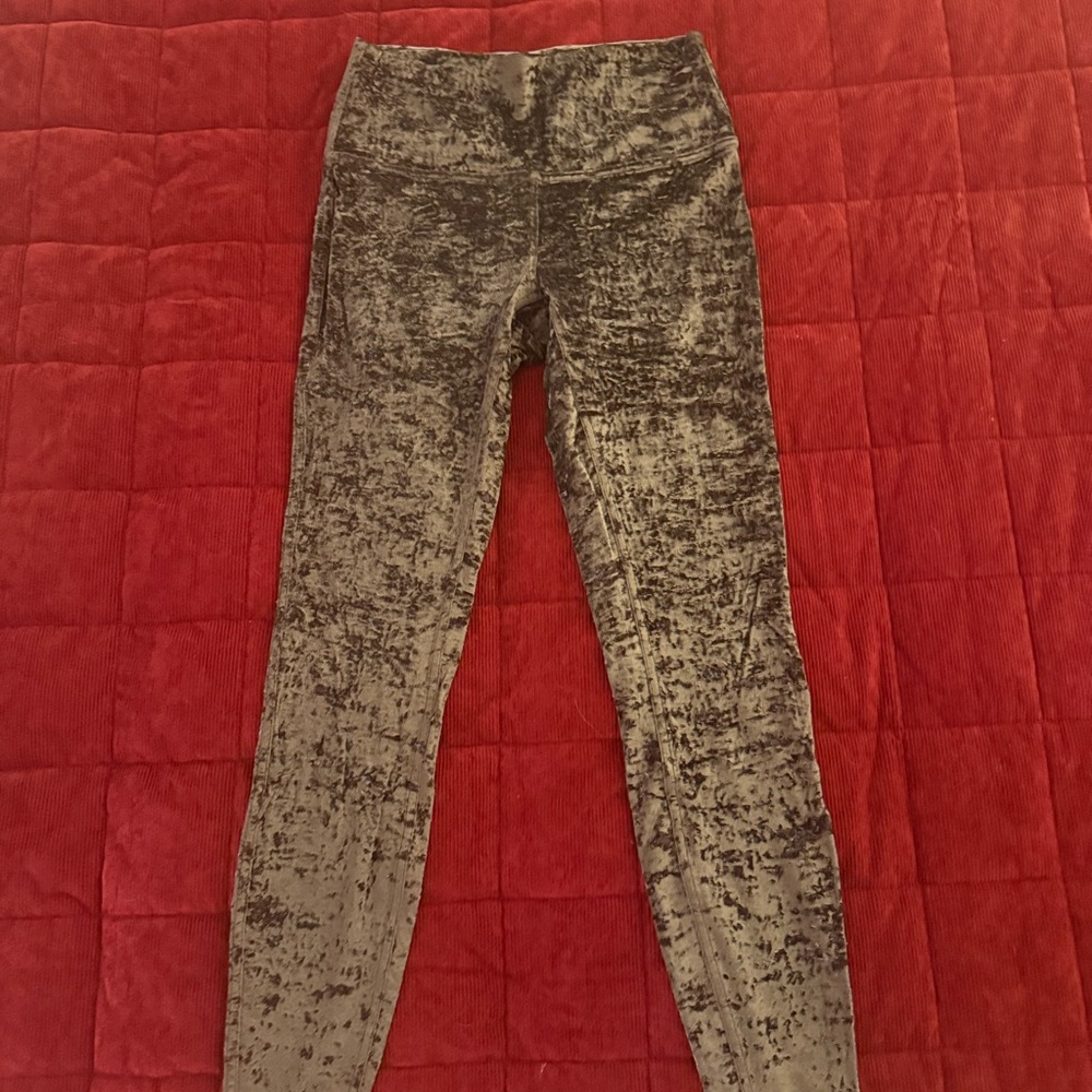 lululemon athletica Brown Velvet Leggings